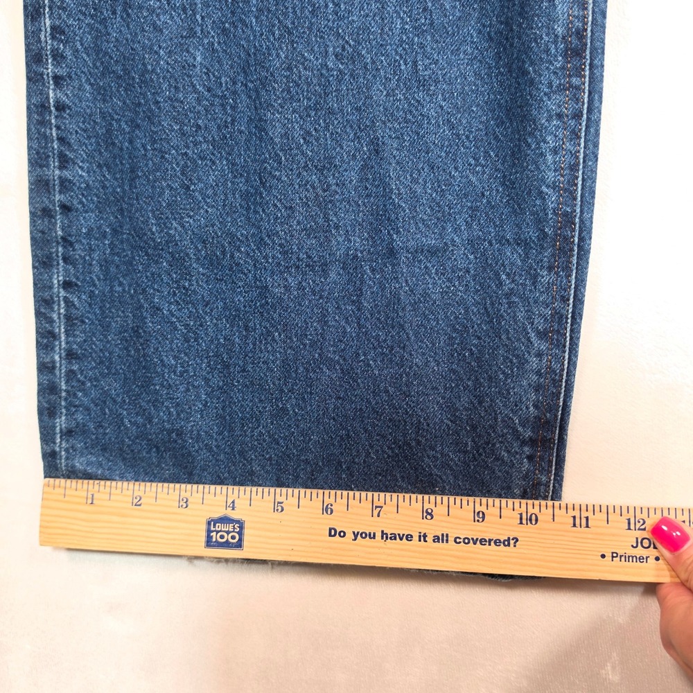 H&M Jeans Women's 12 High Rise Wide Leg Button Fly Medium Wash Relaxed - Picture 16 of 16